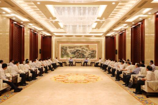國家電網(wǎng)公司毛偉明、辛保安與山東省委書記劉家義、代省長李干杰會談