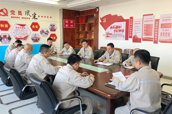 大唐淮北發(fā)電廠開展“沖刺四季度，奪取雙勝利”主題黨日活動