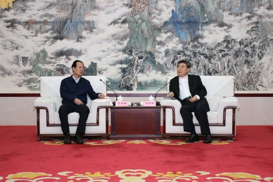 丁焰章拜會安徽省委常委、常務副省長鄧向陽