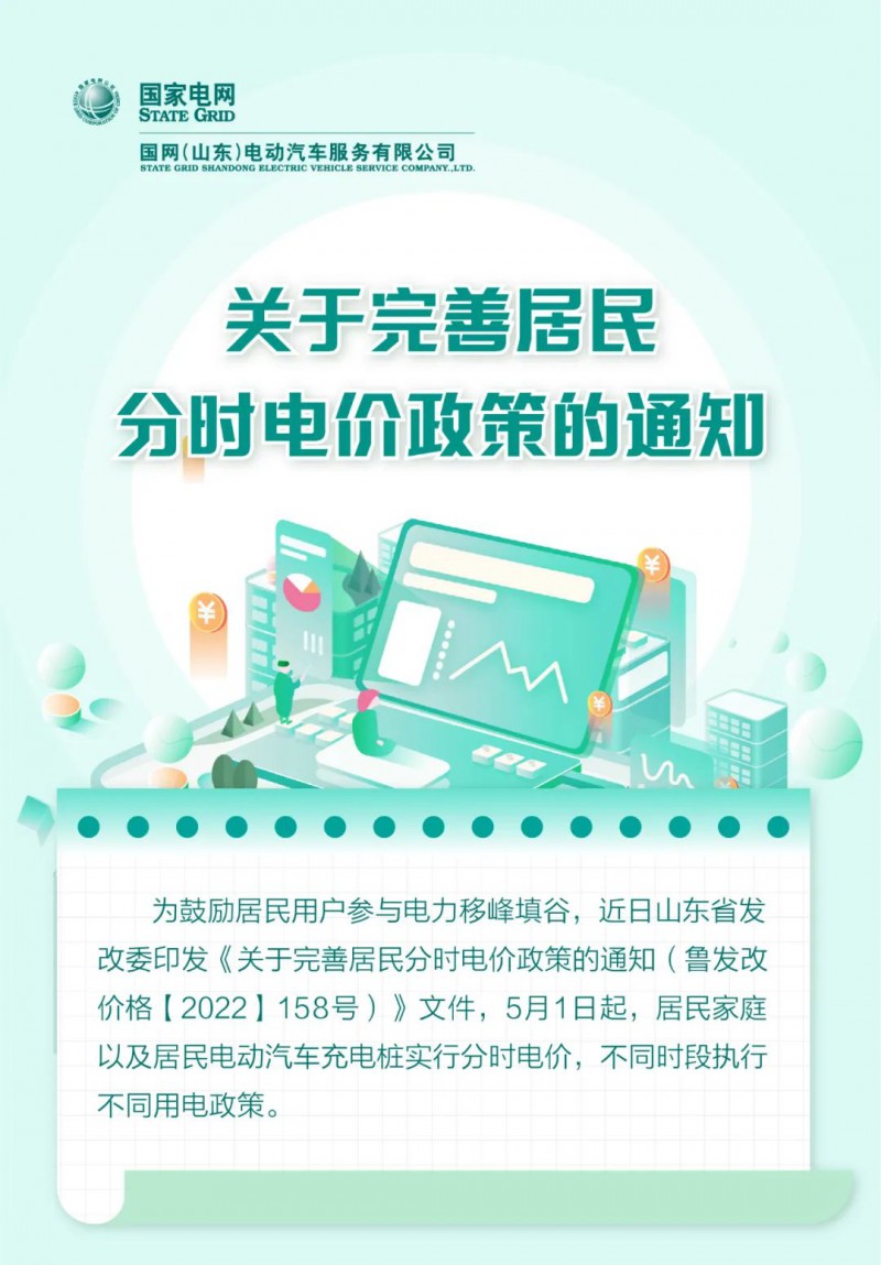 山東居民分時電價政策，5月1日開始執(zhí)行！