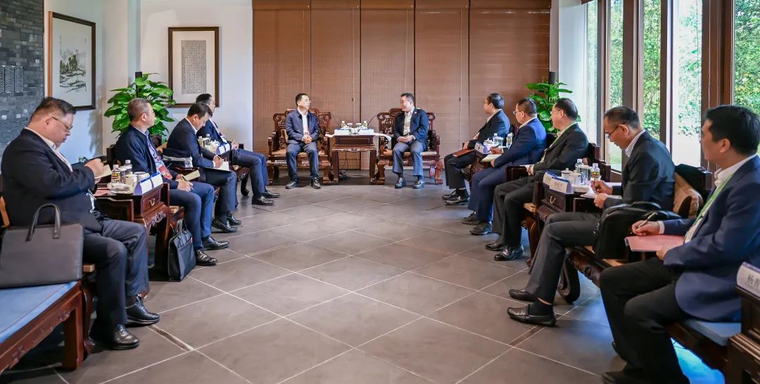 大唐集團黨組書記、董事長鄒磊與海南省副省長倪強會談