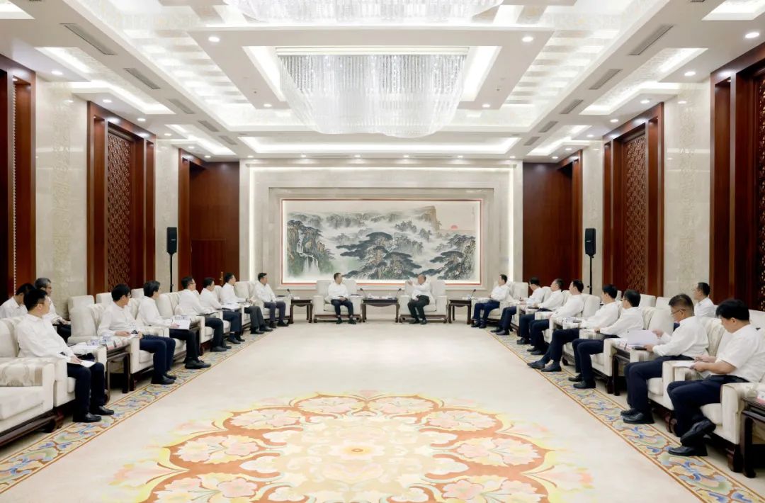 大唐集團鄒磊、劉明勝拜會山東省委書記林武、省長周乃翔