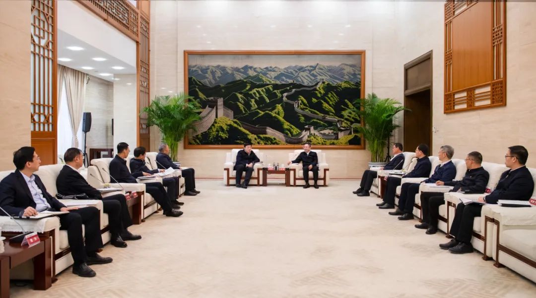 大唐集團董事長、黨組書鄒磊與國家電網(wǎng)董事長、黨組書記張智剛會談