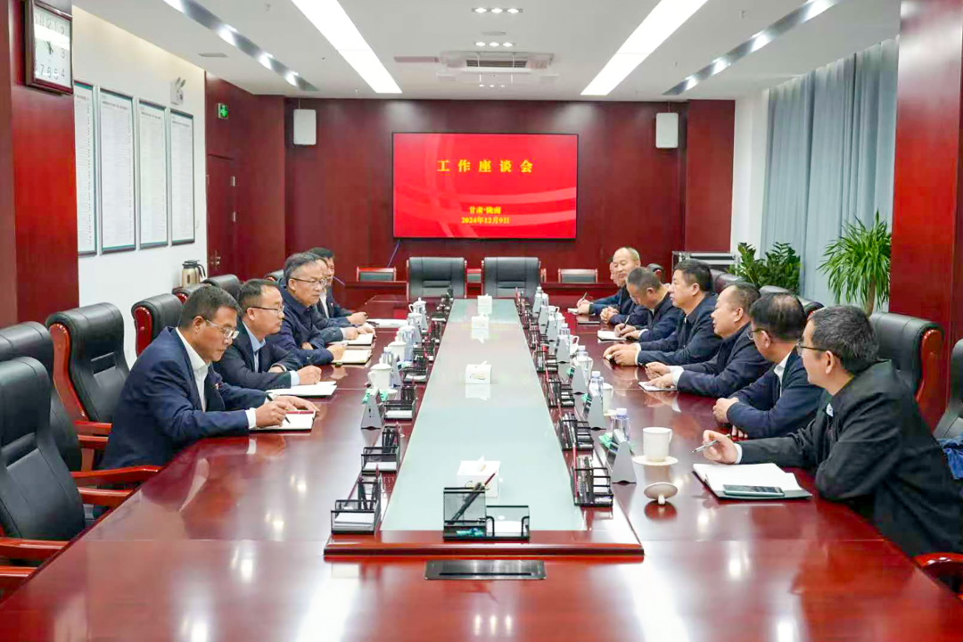 大唐甘肅公司黨委書記王建偉與國網(wǎng)隴南電力公司總經(jīng)理、黨委副書記王建眾會談